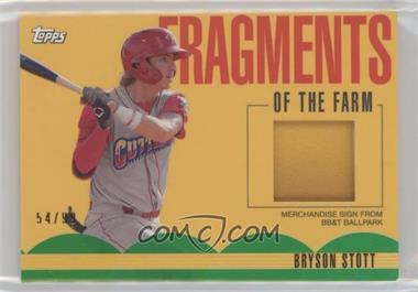 2020 Topps Pro Debut - Fragments of the Farm - Green #FF-MS - Bryson Stott /99