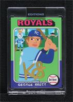 1975 Topps - George Brett (Keith Shore; Signd by Shore) [Uncirculated] #/50