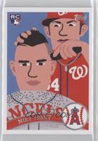 2011 Topps Update - Mike Trout (Keith Shore; Bryce Harper in Background) #/6,824