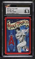 2011 Topps Update - Mike Trout (Mister Cartoon) [CSG 8.5 NM/Mint+] #/…