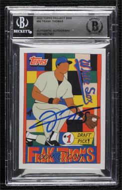 2020 Topps Project 2020 - [Base] #96 - 1990 Topps - Frank Thomas (Fucci) /22911 [BAS BGS Authentic]