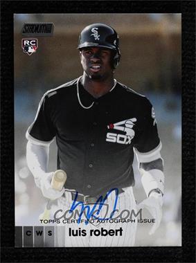 2020 Topps Stadium Club - Autographs - Black #ALR - Luis Robert /25