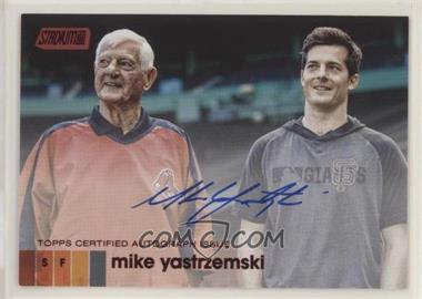 2020 Topps Stadium Club - Autographs - Red #AMY - Mike Yastrzemski (With Carl Yastrzemski) /50