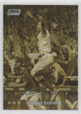 2020 Topps Stadium Club - Chrome - Gold Minted #123 - Carlos Correa