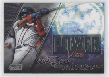 2020 Topps Stadium Club - Power Zone #PZ-7 - Ronald Acuna Jr.