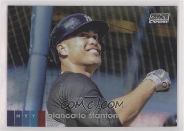 2020 Topps Stadium Club Chrome - [Base] - Refractor #18 - Giancarlo Stanton