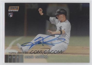 2020 Topps Stadium Club Chrome - Chrome Autographs - Orange Refractor #CAZC - Zack Collins /25