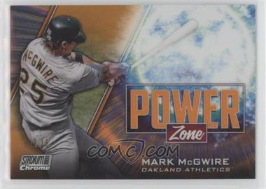 2020 Topps Stadium Club Chrome - Power Zone - Orange Refractor #PZ-11 - Mark McGwire /25