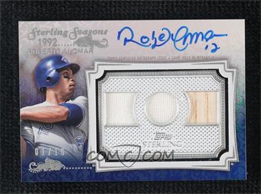 2020 Topps Sterling - Sterling Seasons Autograph Relics - Blue #SSAR-RAL - Roberto Alomar /10