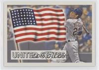 1956 Topps Flags of the World Design - Christian Yelich #/911