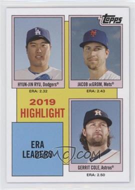 2020 Topps Throwback Thursday #TBT - Online Exclusive [Base] #17 - 2019 Highlights on 1984 Topps Design - Hyun-Jin Ryu, Jacob deGrom, Gerrit Cole /482