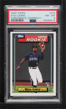 2020 Topps Throwback Thursday #TBT - Online Exclusive [Base] #270 - 1992-93 Topps Hockey Super Rookie Design - Kyle Lewis /2602 [PSA 8 NM‑MT]