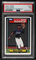 1992-93 Topps Hockey Super Rookie Design - Kyle Lewis [PSA 7 NM] #/2,…