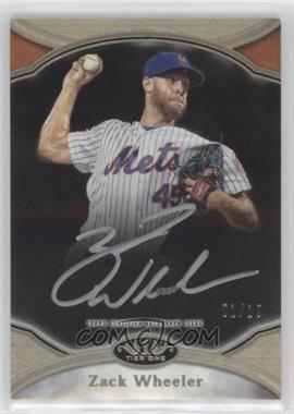 2020 Topps Tier One - Prime Performers Autographs - Silver Ink #PPA-ZW - Zack Wheeler /10
