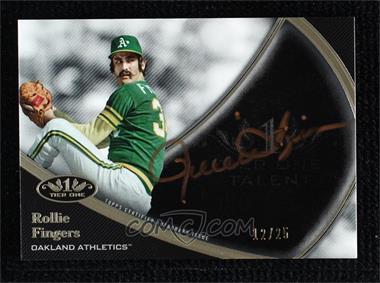 2020 Topps Tier One - Tier One Talent Autographs - Bronze Ink #T1TA-RFI - Rollie Fingers /25