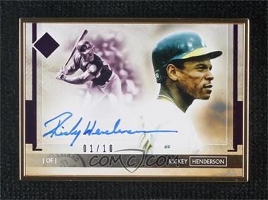 2020 Topps Transcendent Collection - Transcendent Collection Autographs Variations - Purple #TCAV-RH - Rickey Henderson /10