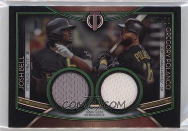 2020 Topps Tribute - Dual Player Relics - Green #DR-BP - Josh Bell, Gregory Polanco /99 [EX to NM]