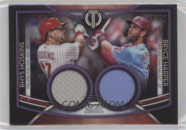 2020 Topps Tribute - Dual Player Relics - Purple #DR-HH - Bryce Harper, Rhys Hoskins /50