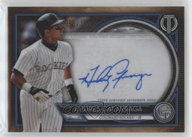 2020 Topps Tribute - Tribute Autographs - Green #TA-AG - Andres Galarraga /99