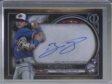 2020 Topps Tribute - Tribute Autographs #TA-BBI - Bo Bichette /199