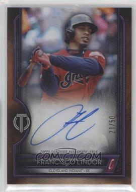 2020 Topps Tribute - Tribute to Great Hitters Autographs - Purple #TGH-FL - Francisco Lindor /50