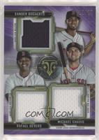 Rafael Devers, Xander Bogaerts, Michael Chavis #/27