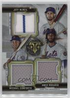 Michael Conforto, Jeff McNeil, Amed Rosario #/36