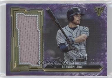 2020 Topps Triple Threads - Single Jumbo Relics - Amethyst #SJR-BLO - Brandon Lowe /27