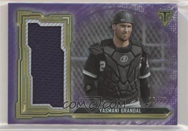 2020 Topps Triple Threads - Single Jumbo Relics - Amethyst #SJR-YGR - Yasmani Grandal /27