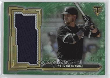 2020 Topps Triple Threads - Single Jumbo Relics - Emerald #SJR-YG - Yasmani Grandal /18