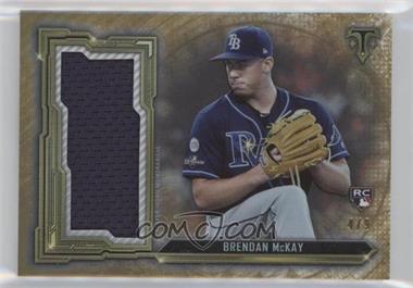 2020 Topps Triple Threads - Single Jumbo Relics - Gold #SJR-BM - Brendan McKay /9