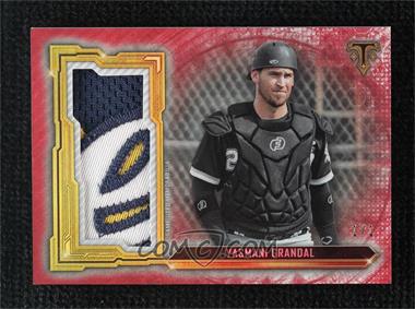 2020 Topps Triple Threads - Single Jumbo Relics - Ruby #SJR-YGR - Yasmani Grandal /1