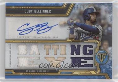 2020 Topps Triple Threads - Triple Threads Autograph Relics - Sapphire #TTAR-CB1 - Cody Bellinger /3