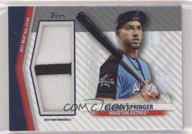 2020 Topps Update Series - All-Star Stitches Jumbo Patches #ASJ-GSP - George Springer /25
