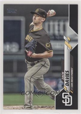 2020 Topps Update Series - [Base] - Black #U-155 - Zach Davies /69