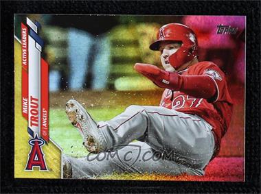 2020 Topps Update Series - [Base] - Gold Foil #U-119 - Active Leaders - Mike Trout