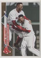 Veteran Combos - Time to Party (Bogaerts and Devers Celebrate Walk-Off) #/2,020