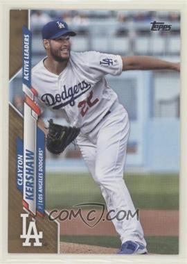 2020 Topps Update Series - [Base] - Gold #U-90 - Active Leaders - Clayton Kershaw /2020