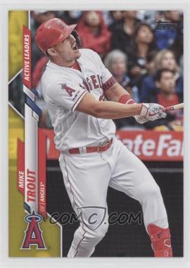 2020 Topps Update Series - [Base] - Walgreens Yellow #U-243 - Active Leaders - Mike Trout