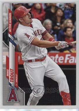 2020 Topps Update Series - [Base] #U-243 - Active Leaders - Mike Trout