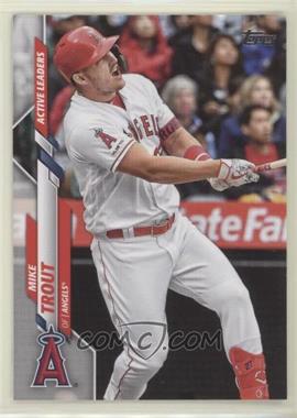 2020 Topps Update Series - [Base] #U-243 - Active Leaders - Mike Trout