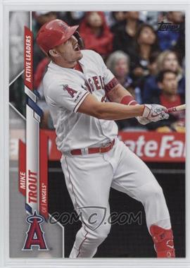 2020 Topps Update Series - [Base] #U-243 - Active Leaders - Mike Trout