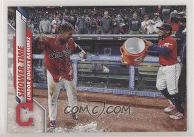 2020 Topps Update Series - [Base] #U-256 - Veteran Combos - Shower Time (Lindor Douses Ramirez)