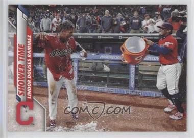 2020 Topps Update Series - [Base] #U-256 - Veteran Combos - Shower Time (Lindor Douses Ramirez)