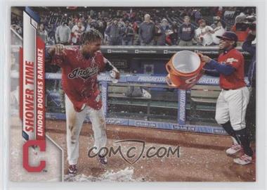 2020 Topps Update Series - [Base] #U-256 - Veteran Combos - Shower Time (Lindor Douses Ramirez)