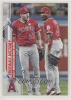 Veteran Combos - Mike Trout, Justin Upton (Angels Brightest Stars Enjoy Victory)