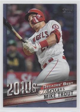 2020 Topps Update Series - Decades Best - Blue #DB-71 - Batters - Mike Trout