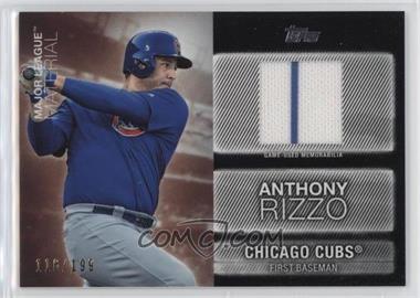 2020 Topps Update Series - Major League Material - Black #MLM-AR - Anthony Rizzo /199