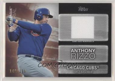2020 Topps Update Series - Major League Material - Black #MLM-AR - Anthony Rizzo /199