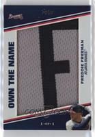 Freddie Freeman #/1